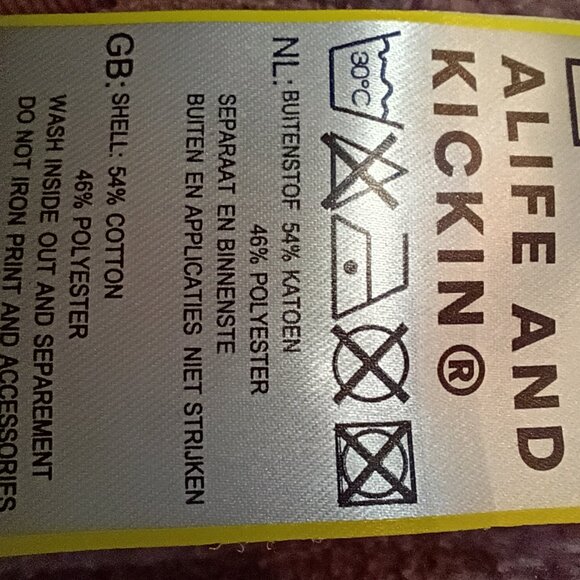 ALIFE&KICKIN Women's Vintage Hoodie Sweatshirt XL Dusty Rose Boho Cotton Chic - Picture 11 of 11